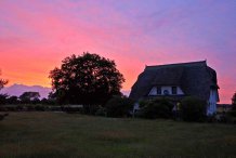 Haus von Südosten - Abendrot