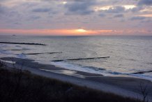 Sonnenuntergang am Hohen Ufer