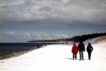 Weststrand im Winter