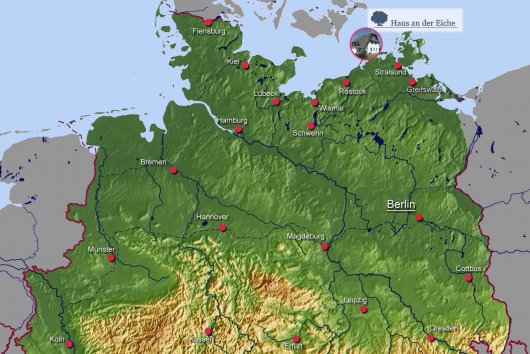 Karte Norddeutschland