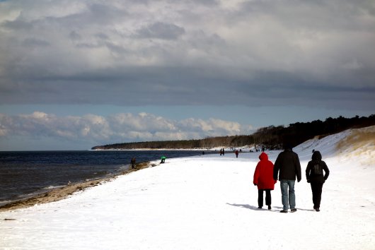 Weststrand im Winter